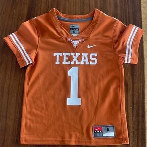 Nike Kids Burnt Orange Texas Jersey